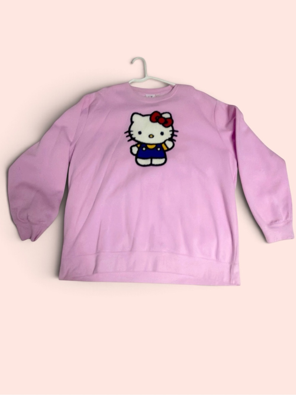Sanrio Light Pink Hello Kitty Crewneck Sweatshirt - XL